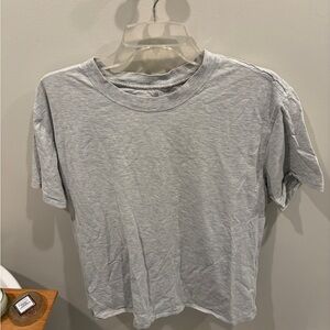 Lululemon All Yours Cotton T-Shirt Gray Size 10